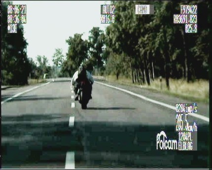 Elbląg, Do najczęstszych wykroczeń popełnianych przez motocyklistów należy m.in. zbyt szybka jazda