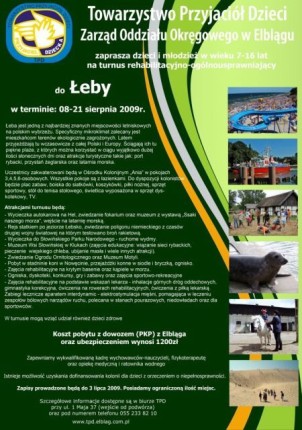 Elbląg, Wakacje w Łebie Elbląg, Wakacje w Łebie