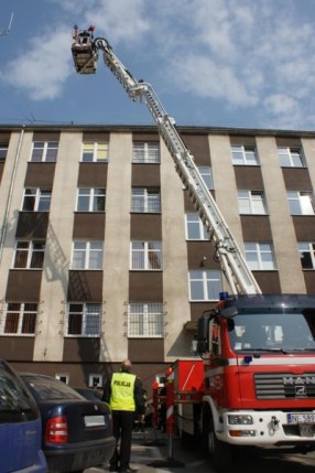Elbląg, Strażacy ćwiczyli w komendzie Elbląg, Strażacy ćwiczyli w komendzie