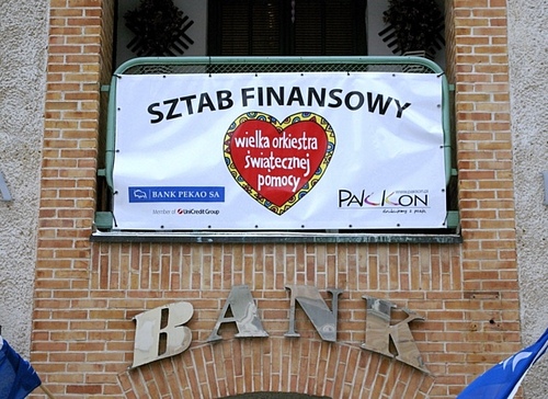 Elbląg, Sztab finansowy elbląskiego Finału Wielkiej Orkiestry Świątecznej Pomocy mieścił się w Banku PEKAO S.A na Starym Mieście