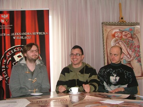 Elbląg, Od lewej: Łukasz Molski, Giovanny Castellanos, Leszek Andrzej Czerwiński Elbląg, Od lewej: Łukasz Molski, Giovanny Castellanos, Leszek Andrzej Czerwiński