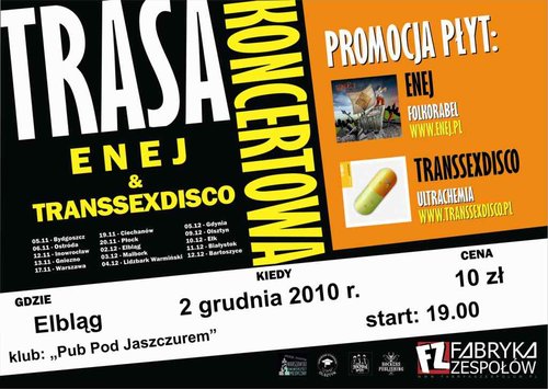 Elbląg, Energetyczny muzyczny miks w Jaszczurze Elbląg, Energetyczny muzyczny miks w Jaszczurze