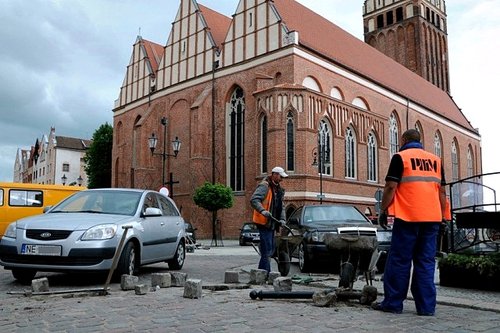 Elbląg, Starówka bez słupków Elbląg, Starówka bez słupków
