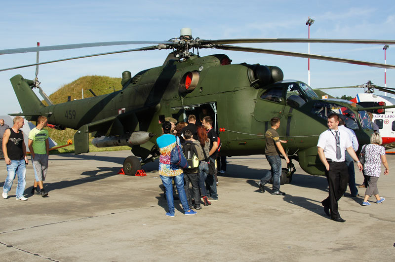 Elbląg, Śmigłowiec Mi-24D z 49. Pułku Śmigłowców Bojowych w Pruszczu Gdańskim