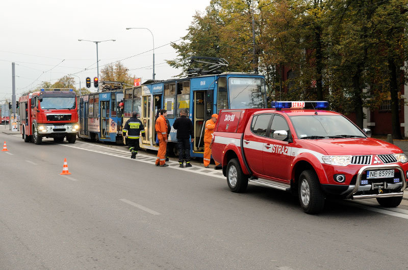 Elbląg, Pożar w tramwaju na Grunwaldzkiej