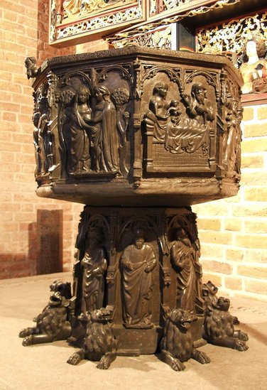 Elbląg, Chrzcielnica, która znajduje się w elbląskiej katedrze
