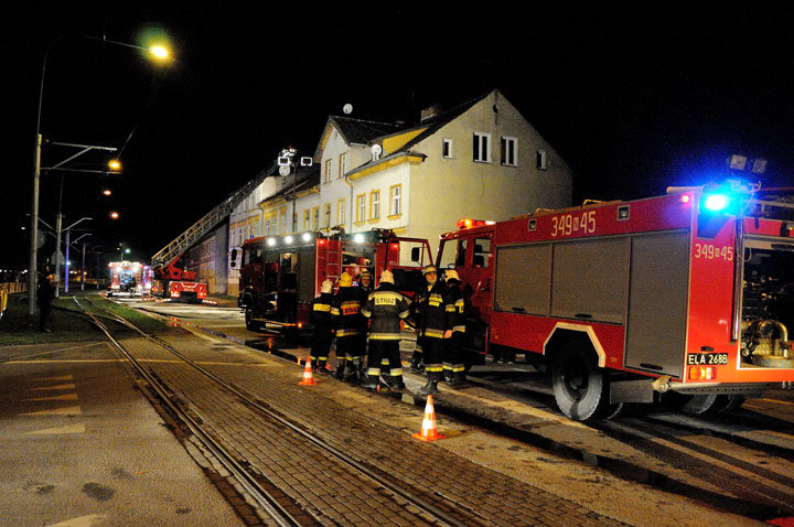 Elbląg, W akcji gaśniczej brali też udział strażacy z OSP Krzewsk