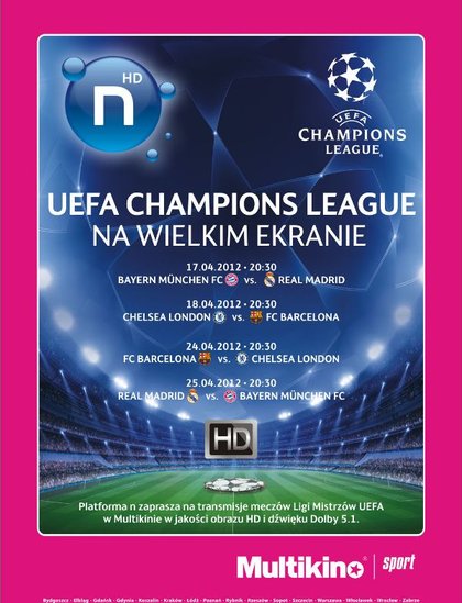 Elbląg, Liga Mistrzów na dużym ekranie Elbląg, Liga Mistrzów na dużym ekranie