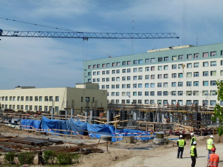 Elbląg, Budowa nowego pawilonu szpitalnego przebiega według harmonogramu
