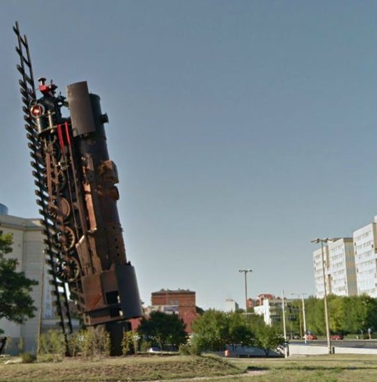 Elbląg, Wrocław (Googlemaps), poniżej Poznań (zasoby autora).