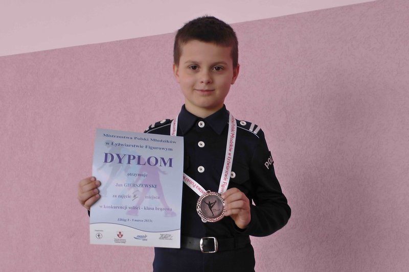 Elbląg, III miejsce w konkurencji solistów klasy brązowej zajął Jan Gierszewski z UKS Szóstka Elbląg, III miejsce w konkurencji solistów klasy brązowej zajął Jan Gierszewski z UKS Szóstka