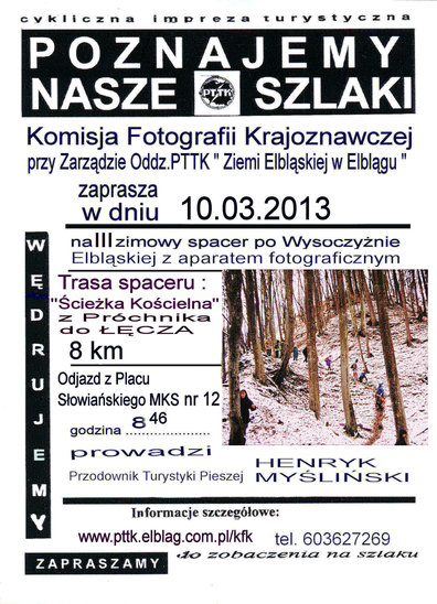 Elbląg, PTTK zaprasza na spacer z aparatem Elbląg, PTTK zaprasza na spacer z aparatem