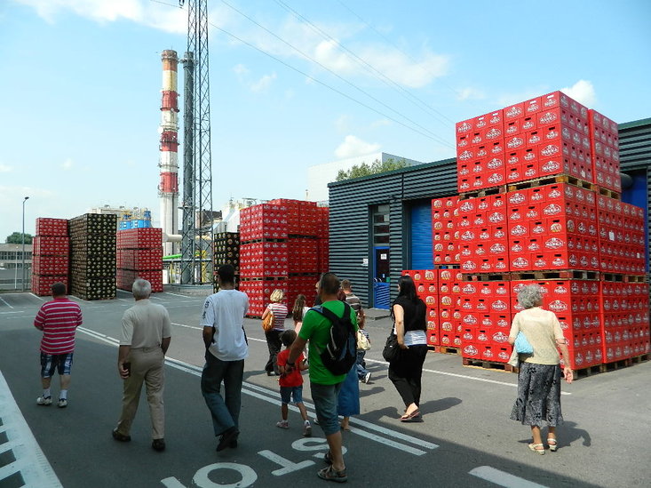 Elbląg, Od warzenia, butelkowania aż do skrzynek - odwiedzający mieli okazję poznać wszystkie etapy powstawania piwa