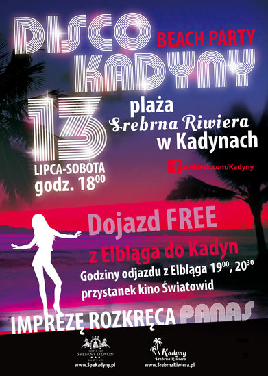 Elbląg, Srebrna Riwiera zaprasza na disco beach party! Elbląg, Srebrna Riwiera zaprasza na disco beach party!
