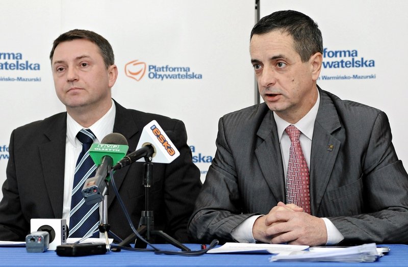 Elbląg, Od lewej: Marek Pilichowski, były dyrektor MPO i Jerzy Wcisła, przewodniczący PO w Elblągu