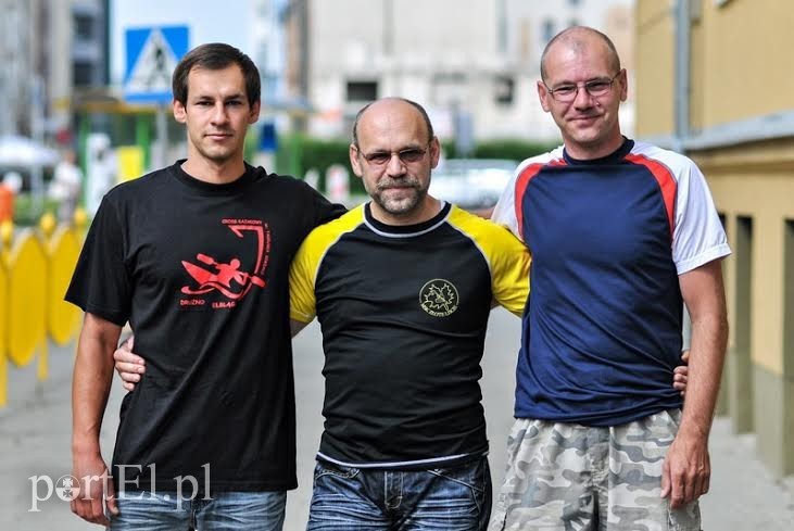Elbląg, Od lewej: Daniel Rydzyński, Krzysztof Rydzyński i Ryszard Suszlik