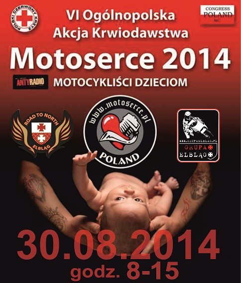 Elbląg, 6. Ogólnopolska Akcja Krwiodawstwa "Motoserce 2014"