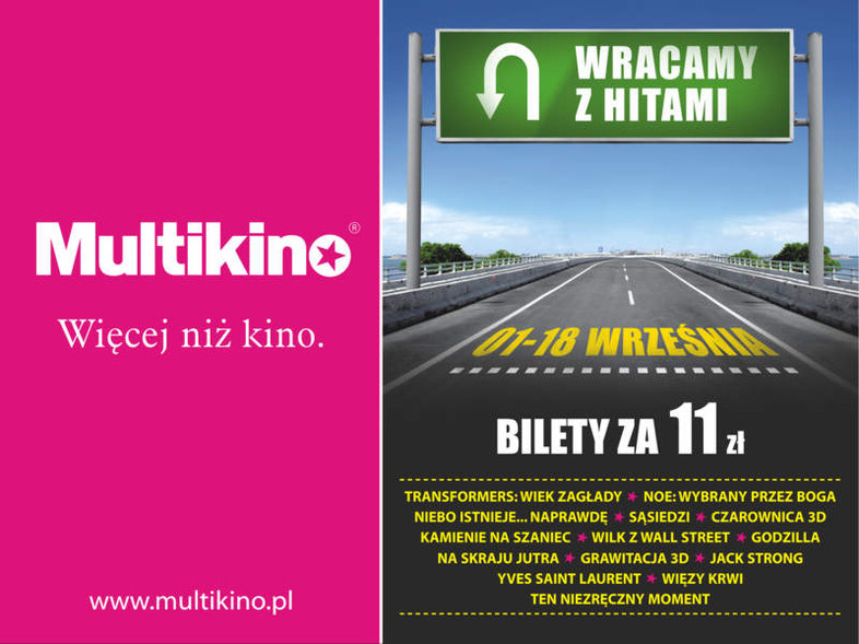 Elbląg, „Wracamy z hitami” we wrześniu w Multikinie!