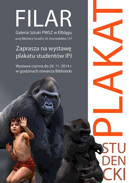 Elbląg, Plakat studencki na wystawie w PWSZ Elbląg, Plakat studencki na wystawie w PWSZ