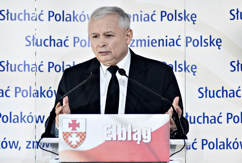 Elbląg, Kaczyński w Elblągu na finiszu kampanii