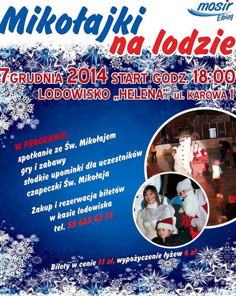 Elbląg, Mikołajki na lodzie: wygraj bilety Elbląg, Mikołajki na lodzie: wygraj bilety