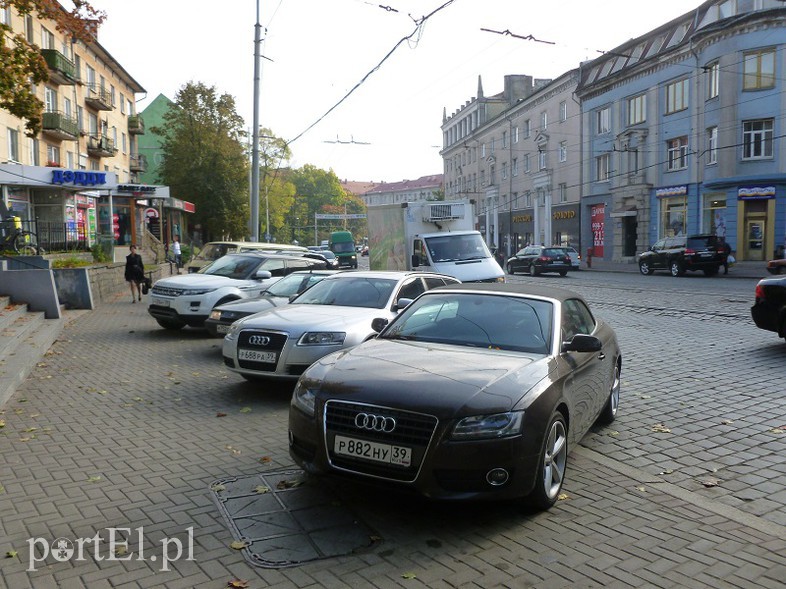 Elbląg, Rosyjscy kierowcy nie sprawiają kłopotów polskiej policji. Na zdjęciu Prospekt Mira, jedna z głównych ulic Kaliningradu