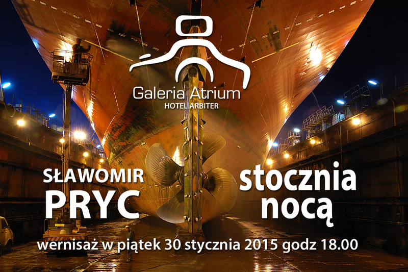 Elbląg, Stocznia nocą. Wernisaż w Galerii Atrium Elbląg, Stocznia nocą. Wernisaż w Galerii Atrium