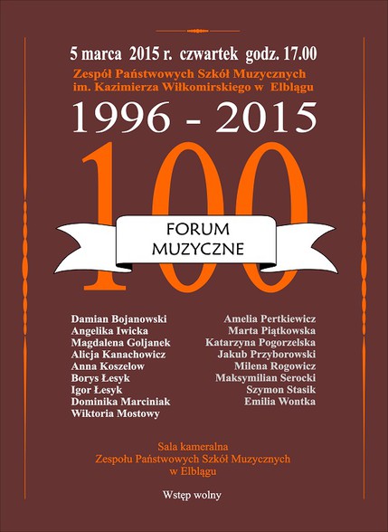 Elbląg, 100. Forum Muzyczne