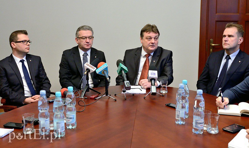 Elbląg, Od lewej: Jacek Boruszka, Janusz Nowak, Witold Wróblewski i Bogusław Milusz