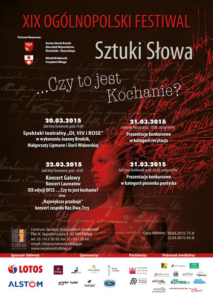Elbląg, 19. OFSS …Czy to jest kochanie?: ona wygrała zaproszenie na spektakl Elbląg, 19. OFSS …Czy to jest kochanie?: ona wygrała zaproszenie na spektakl