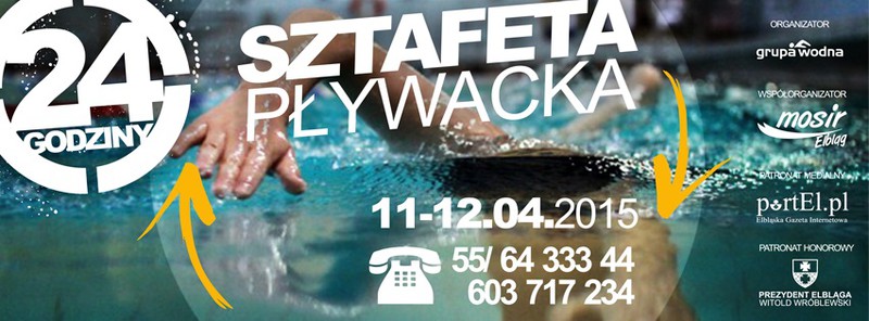 Elbląg, Chcą pobić rekord w pływackiej sztafecie Elbląg, Chcą pobić rekord w pływackiej sztafecie