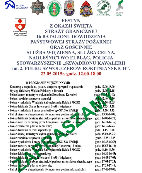 Elbląg, Jutro mundurowi zapraszają na festyn Elbląg, Jutro mundurowi zapraszają na festyn