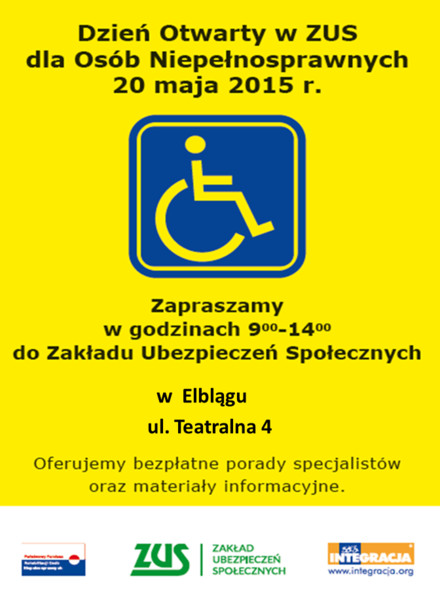 Elbląg, Dzień Otwarty dla Osób Niepełnosprawnych w ZUS-ie Elbląg, Dzień Otwarty dla Osób Niepełnosprawnych w ZUS-ie