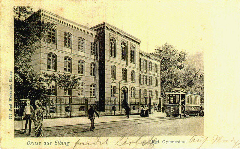 Elbląg, Przedwojenne zdjęcie budynku, w którym dzisiaj mieści się Zespół Szkół Ogólnokształcących nr 2
