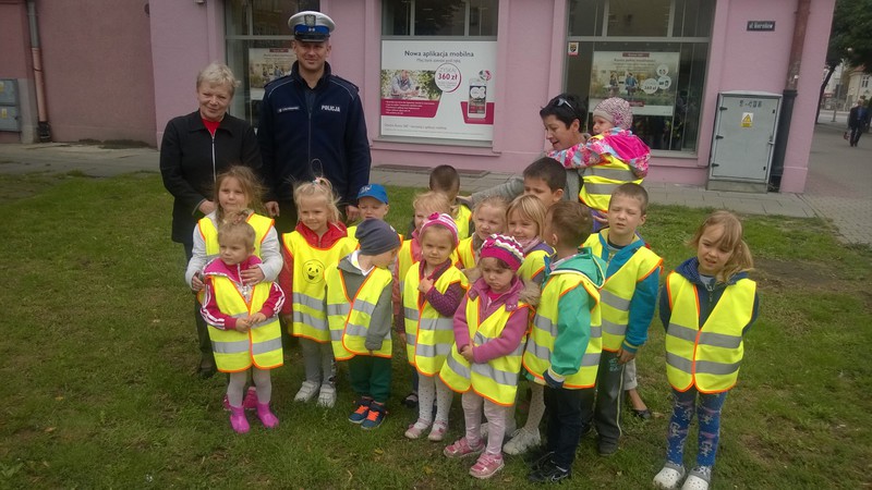 Elbląg, Bezpieczeństwo na drodze – spotkanie policjanta z przedszkolakami