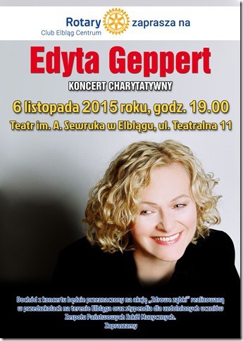 Elbląg, Edyta Geppert w Elblągu