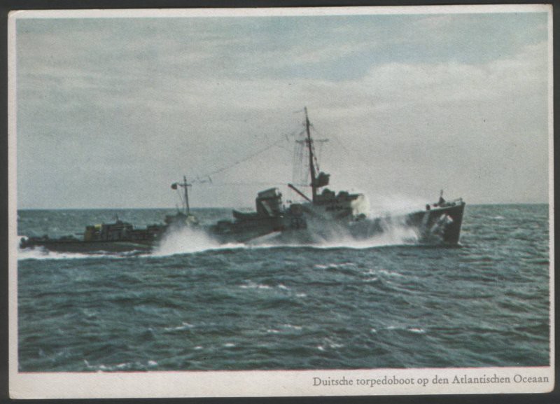 Elbląg, Torpedowiec floty 1935 elbląskiej budowy na wzburzonym morzu, Elbląg, Torpedowiec floty 1935 elbląskiej budowy na wzburzonym morzu,