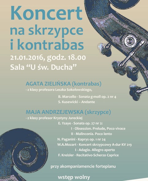 Elbląg, Koncert na skrzypce i kontrabas Elbląg, Koncert na skrzypce i kontrabas