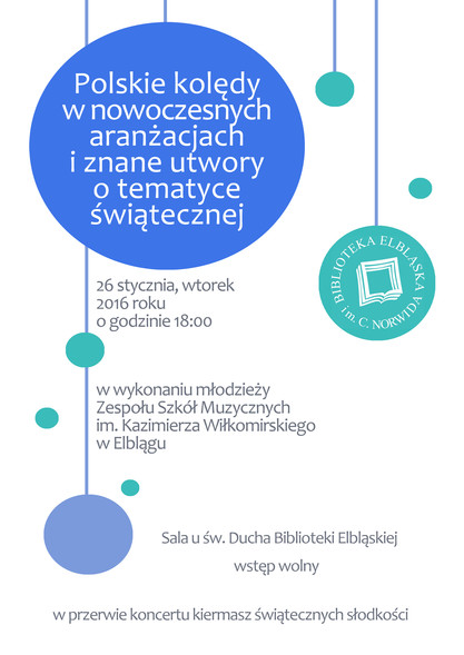Elbląg, Koncert Noworoczny w Bibliotece Elbląskiej Elbląg, Koncert Noworoczny w Bibliotece Elbląskiej