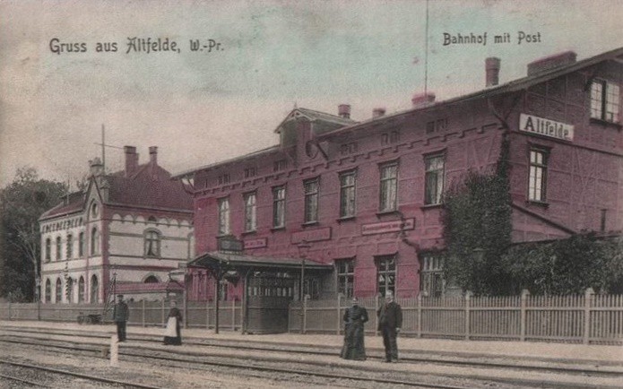 Elbląg, Tak wyglądał budynek dworca w Starym Polu przed wojną