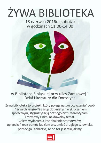 Elbląg, Żywa Biblioteka Elbląg, Żywa Biblioteka