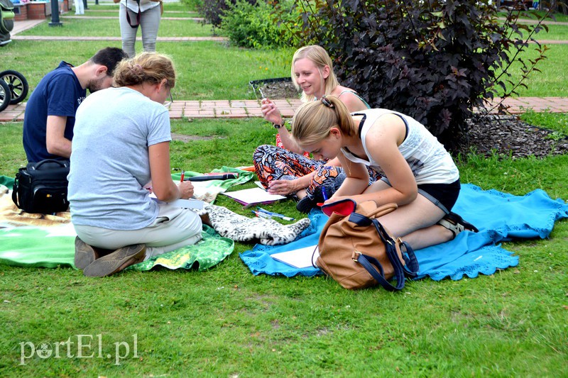 Elbląg, Pisanie na trawie