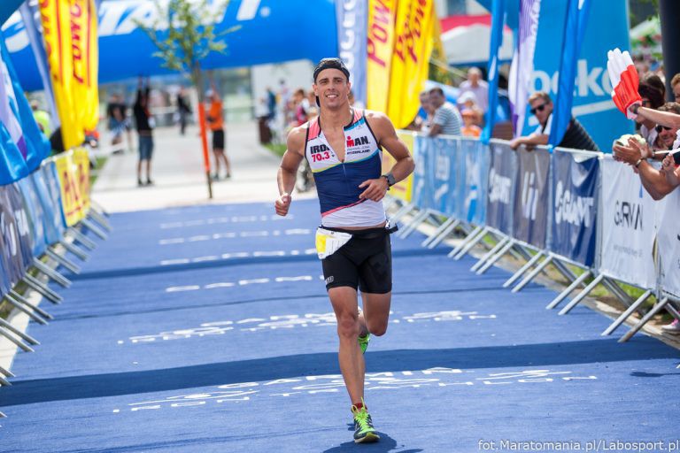 Elbląg, Robert Karaś na mecie w Stężycy Elbląg, Robert Karaś na mecie w Stężycy