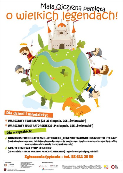 Elbląg, Pobaw się w teatr lub zilustruj legendę Elbląg, Pobaw się w teatr lub zilustruj legendę