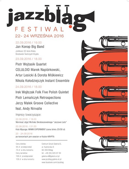 Elbląg, Już wkrótce Festiwal Jazzbląg Elbląg, Już wkrótce Festiwal Jazzbląg