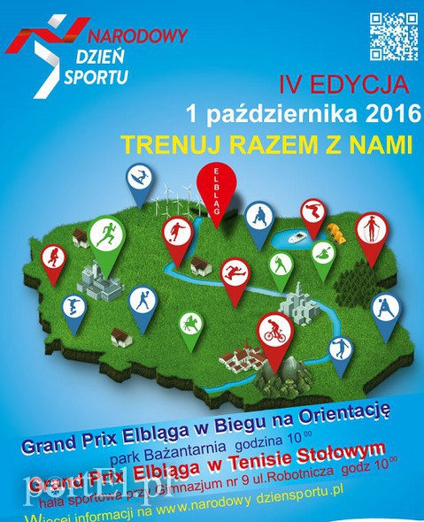 Elbląg, Elbląg partnerem Narodowego Dnia Sportu Elbląg, Elbląg partnerem Narodowego Dnia Sportu