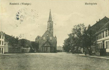 Elbląg, Kościół ewangelicki w Nowym Stawie przed wojną