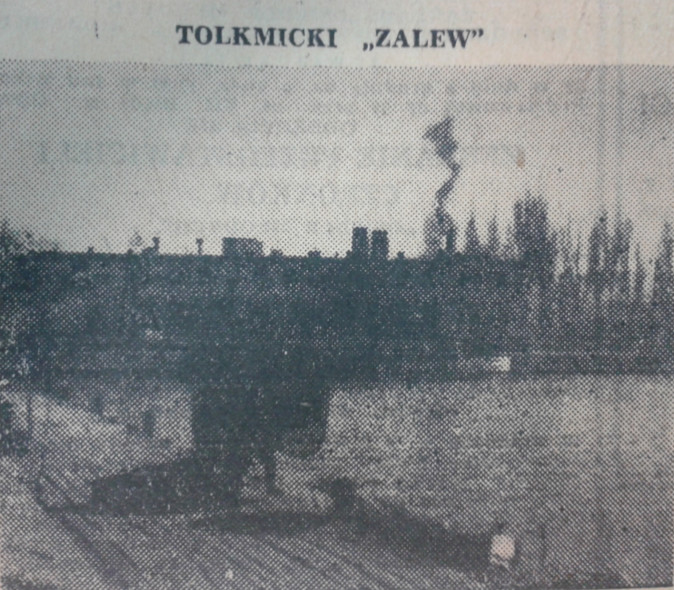 Elbląg, Na zdjęciu budynek spółdzielni "Zalew" w Tolkmicku.