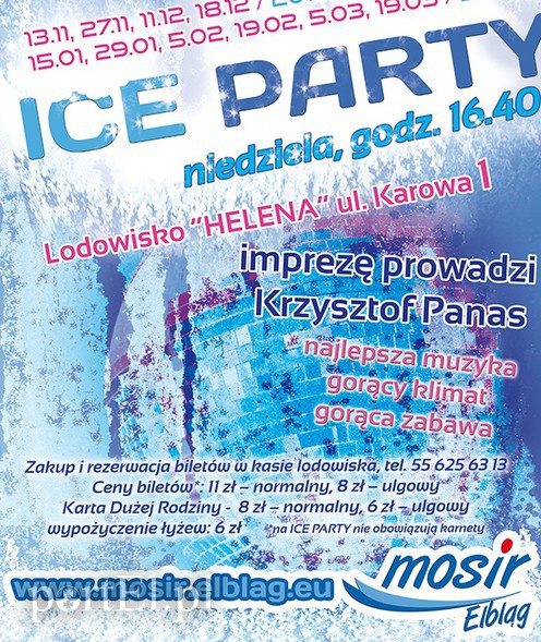 Elbląg, Ice Party w świątecznym klimacie Elbląg, Ice Party w świątecznym klimacie