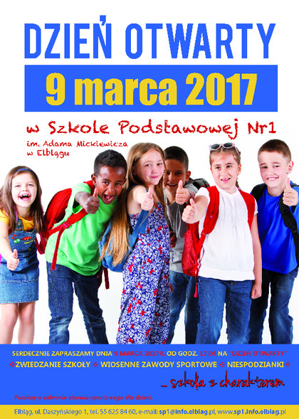 Elbląg, Drzwi Otwarte w SP 1 Elbląg, Drzwi Otwarte w SP 1